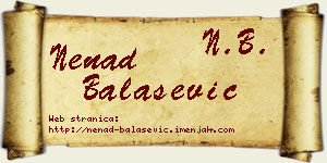 Nenad Balašević vizit kartica
